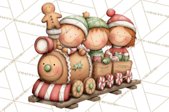 Gingerbread Christmas Clipart PNG, Gingerbread Cookies Product Image 2