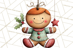 Gingerbread Christmas Clipart PNG, Gingerbread Cookies Product Image 5