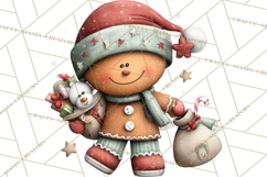 Gingerbread Christmas Clipart PNG, Gingerbread Cookies Product Image 2