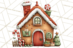Gingerbread Christmas Clipart PNG, Gingerbread Cookies Product Image 5