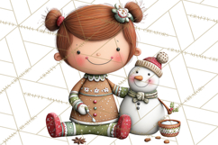 Gingerbread Christmas Clipart PNG, Gingerbread Cookies Product Image 2
