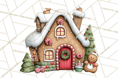 Gingerbread Christmas Clipart PNG, Gingerbread Cookies Product Image 3