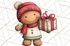 Gingerbread Christmas Clipart PNG, Gingerbread Cookies Product Image 4