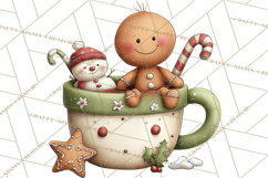 Gingerbread Christmas Clipart PNG, Gingerbread Cookies Product Image 3
