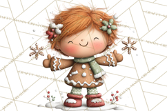 Gingerbread Christmas Clipart PNG, Gingerbread Cookies Product Image 2