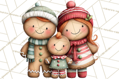 Gingerbread Christmas Clipart PNG, Gingerbread Cookies Product Image 2