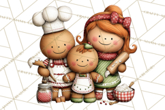 Gingerbread Christmas Clipart PNG, Gingerbread Cookies Product Image 3