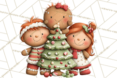 Gingerbread Christmas Clipart PNG, Gingerbread Cookies Product Image 5