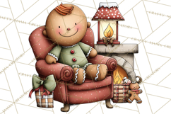 Gingerbread Christmas Clipart PNG, Gingerbread Cookies Product Image 2