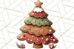 Gingerbread Christmas Clipart PNG, Gingerbread Cookies Product Image 5
