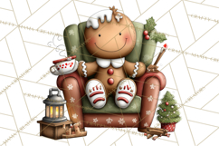 Gingerbread Christmas Clipart PNG, Gingerbread Cookies Product Image 2
