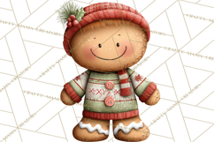 Gingerbread Christmas Clipart PNG, Gingerbread Cookies Product Image 4