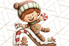 Gingerbread Christmas Clipart PNG, Gingerbread Cookies Product Image 5