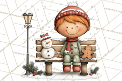 Gingerbread Christmas Clipart PNG, Gingerbread Cookies Product Image 2