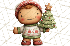 Gingerbread Christmas Clipart PNG, Gingerbread Cookies Product Image 4