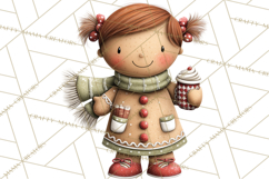 Gingerbread Christmas Clipart PNG, Gingerbread Cookies Product Image 5