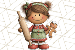 Gingerbread Christmas Clipart PNG, Gingerbread Cookies Product Image 2