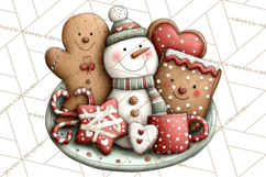 Gingerbread Christmas Clipart PNG, Gingerbread Cookies Product Image 2