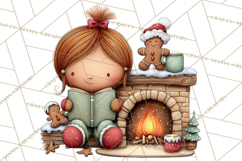 Gingerbread Christmas Clipart PNG, Gingerbread Cookies Product Image 4