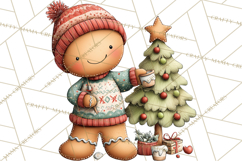 Gingerbread Christmas Clipart PNG, Gingerbread Cookies Product Image 5