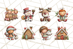 Gingerbread Christmas Clipart PNG, Gingerbread Cookies Product Image 3