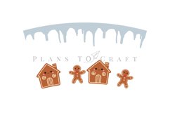 gingerbread house Christmas starbucks 16oz hot cup tumbler wrap svg presized template for tumbler grande suitable for cricut and silhouette