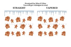 Bundle 6 Christmas Skinny Tumbler Sublimation Wrap SVG Product Image 7