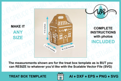 3D Christmas Gingerbread House Gift Box SVG Template Product Image 6