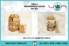 3D Christmas Gingerbread House Gift Box SVG Template Product Image 9