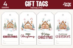 gingerbread house gift tags