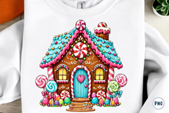 Gingerbread House Sublimation PNG Product Image 1