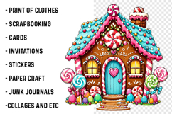 Gingerbread House Sublimation PNG Product Image 2