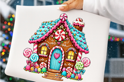 Gingerbread House Sublimation PNG Product Image 3