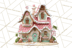 Gingerbread Houses Clipart PNG, Whimsical Holiday Candy Product Image 5