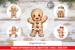 Wind Spinner Gingerbread Joy Product Image 1