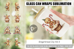 Glass Can Gingerbread Joy Product Image 1