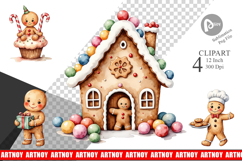Gingerbread Joy Clipart Product Image 1