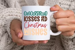 Gingerbread Kisses And Christmas SVG ,Christmas SVG Design Product Image 3
