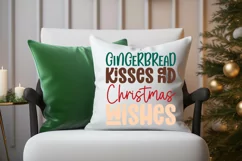 Gingerbread Kisses And Christmas SVG ,Christmas SVG Design Product Image 2