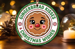 Gingerbread Kisses Christmas Wishes Ornament Product Image 2