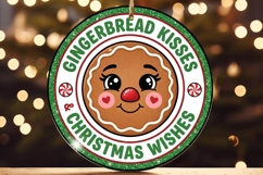Gingerbread Kisses Christmas Wishes Ornament Product Image 3