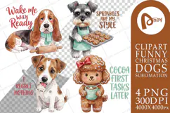 Gingerbread Kitchen Cookie Dogs Sublimation Product Image 1