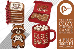 Gingerbread LAN Party Animal Pals Sublimation Product Image 1