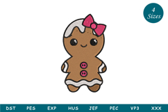 Gingerbread Machine Embroidery Product Image 1