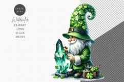 Gnome sculpting clipart, St Patric Day clipart Product Image 1