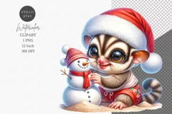 Baby sugar glider, Australian animal, Christmas on beach Product Image 1