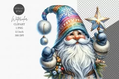 Gnome clipart, Christmas clipart, Star clipart Product Image 1