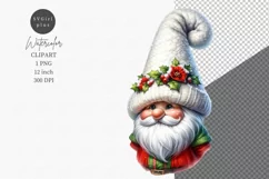 Gnome clipart, Winter clipart, Watercolor clipart Product Image 1