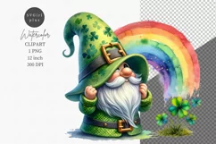 Gnome clipart, Rainbow clipart, Irish clipart Product Image 1