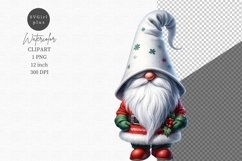 Gnome clipart, Christmas clipart, Watercolor clipart Product Image 1
